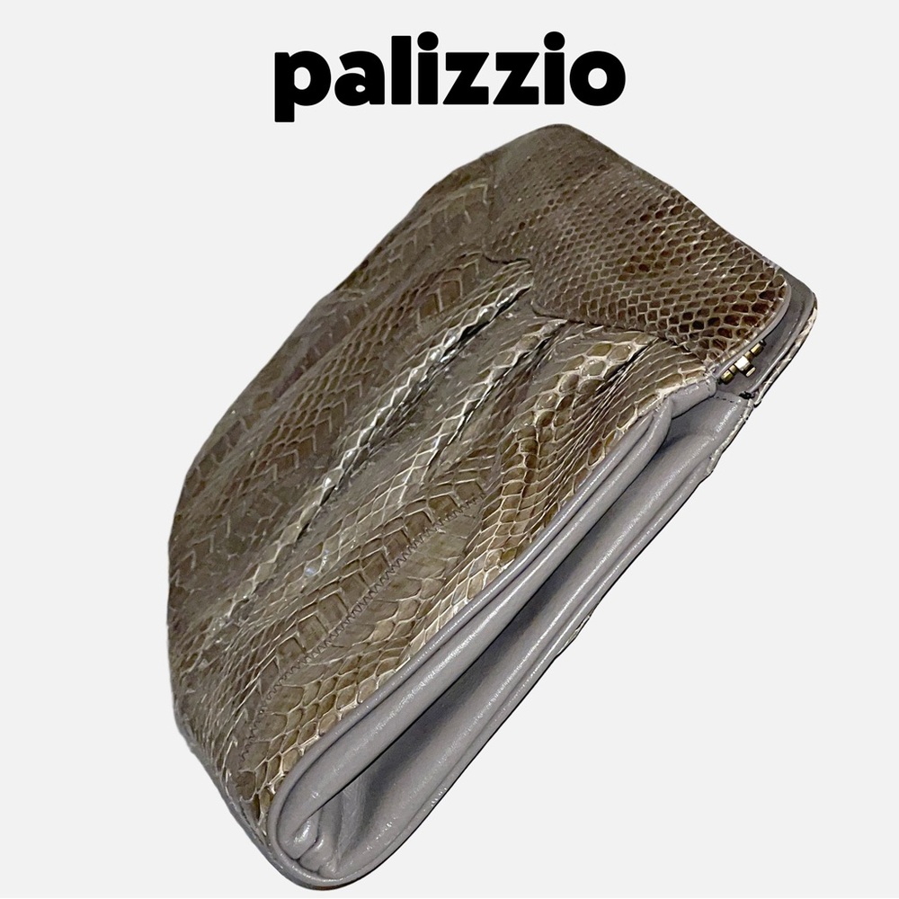 Palizzio • Vintage Handbag (Crossbody/Clutch/Shoulder) • Snakeskin Print • EUC - Picture 3 of 15